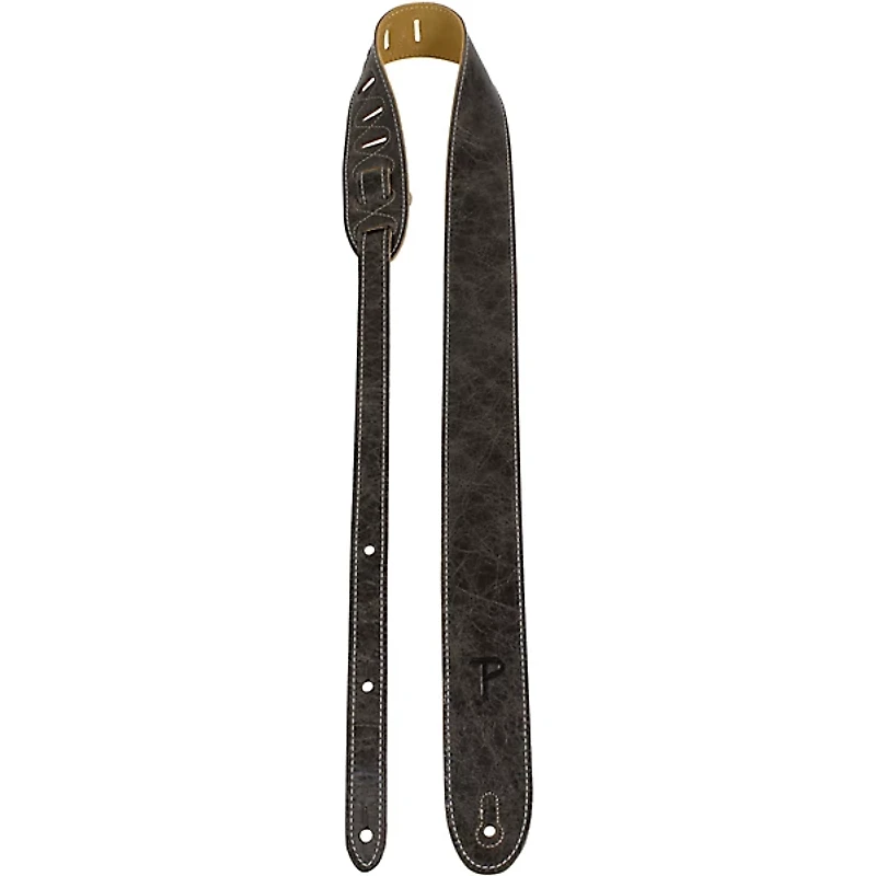 Perri's Italian Garment Leather Guitar Strap with Premium Suede Backing