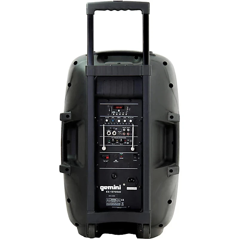 Gemini ES-15TOGO 15" Active Battery-Powered Loudspeaker