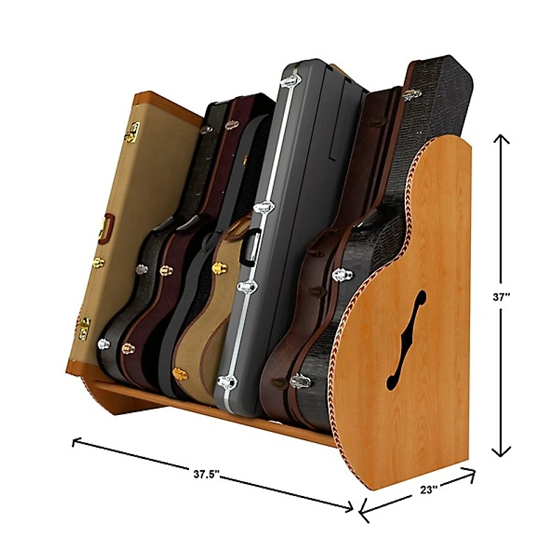 A&S Crafted Products Studio Deluxe Guitar Case Rack