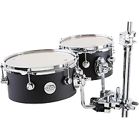 DW Design Series Concert Tom Set With Mount 8/10 Inch Black Satin