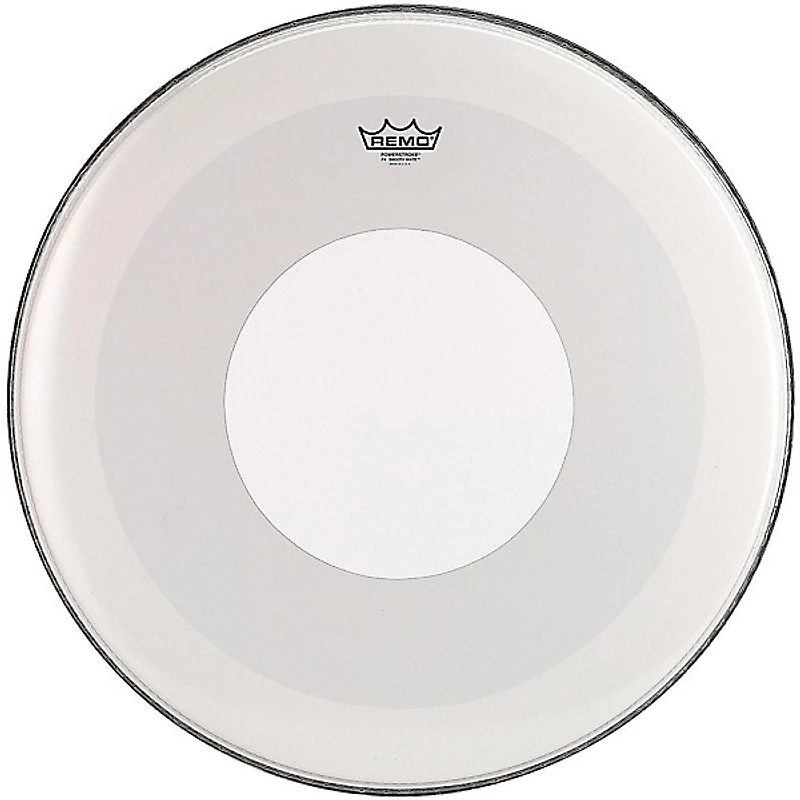 Remo Powerstroke 4 Smooth White Batter Bass Drum Head With White Dot