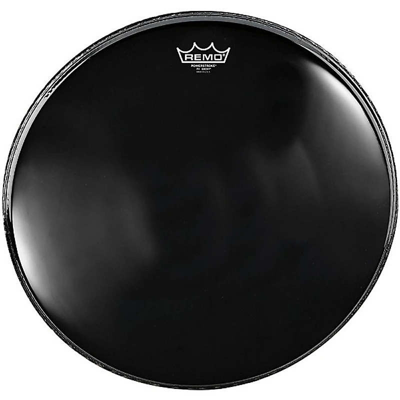 Remo Powerstroke 4 Ebony Batter Bass Drum Head With Impact Patch