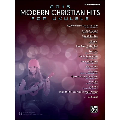 Alfred 2015 Modern Christian Hits for Ukulele Songbook Ukulele TAB Edition