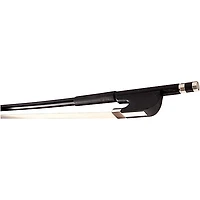 Glasser Bass Bow Fiberglass Half-Lined Frog Leatherette Grip