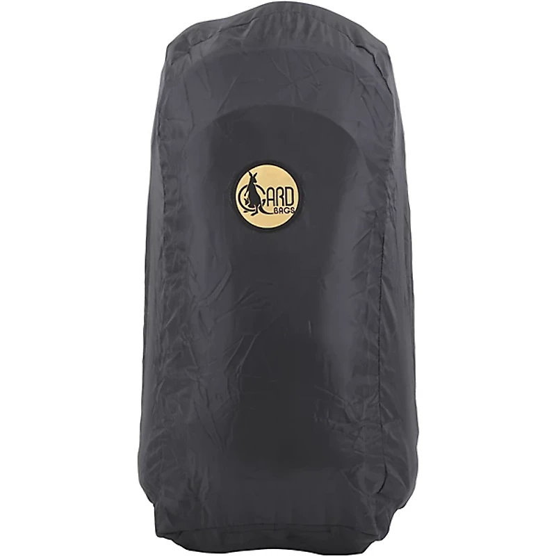 Gard Designer Compact Triple Trumpet Wheelie Black Leather with Burgundy Leather Trim