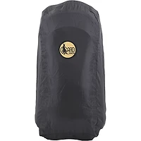 Gard Designer Compact Triple Trumpet Wheelie Black Leather with Burgundy Leather Trim