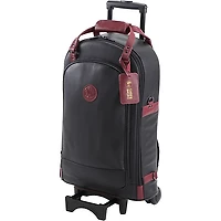 Gard Triple Trumpet Wheelie Black Leather with Burgundy Leather Trim