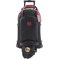 Gard Triple Trumpet Wheelie Black Leather with Burgundy Leather Trim
