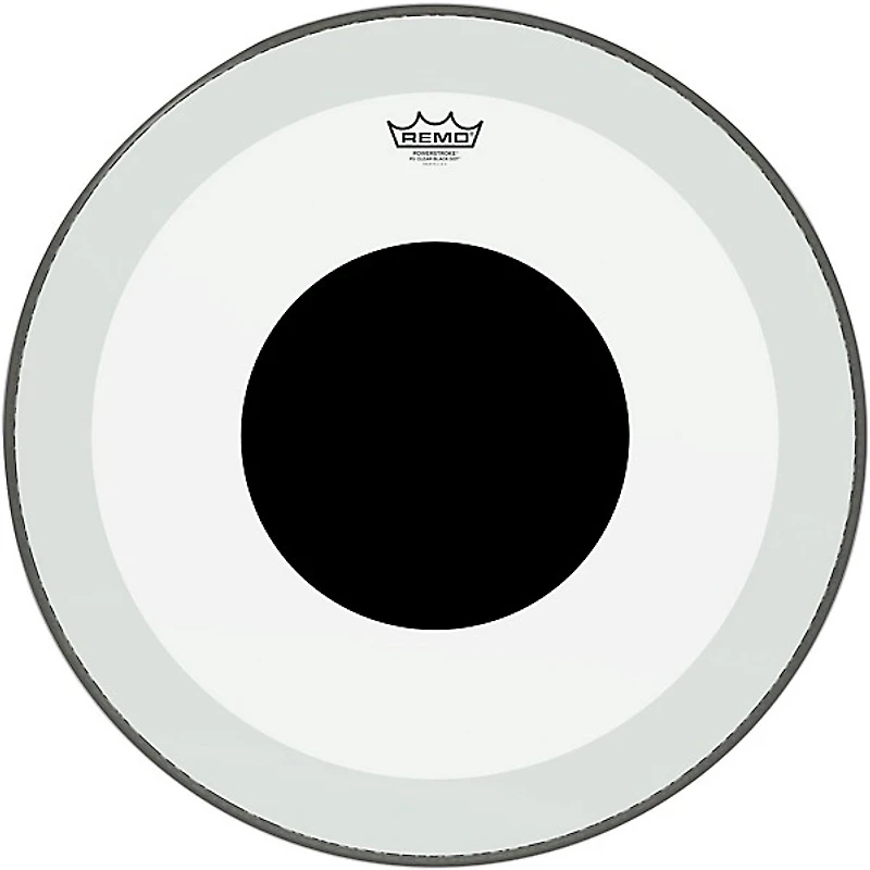 Remo Powerstroke 3 Clear Bass Drum Head With Black Dot