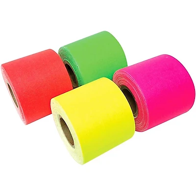 American Recorder Technologies Mini Roll Gaffers Tape 2 In x 8 Yards - Green, Yellow, Pink, Orange