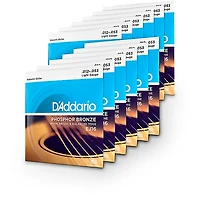 D'Addario EJ16-12P Phosphor Bronze Light Acoustic Guitar Strings 12-Pack
