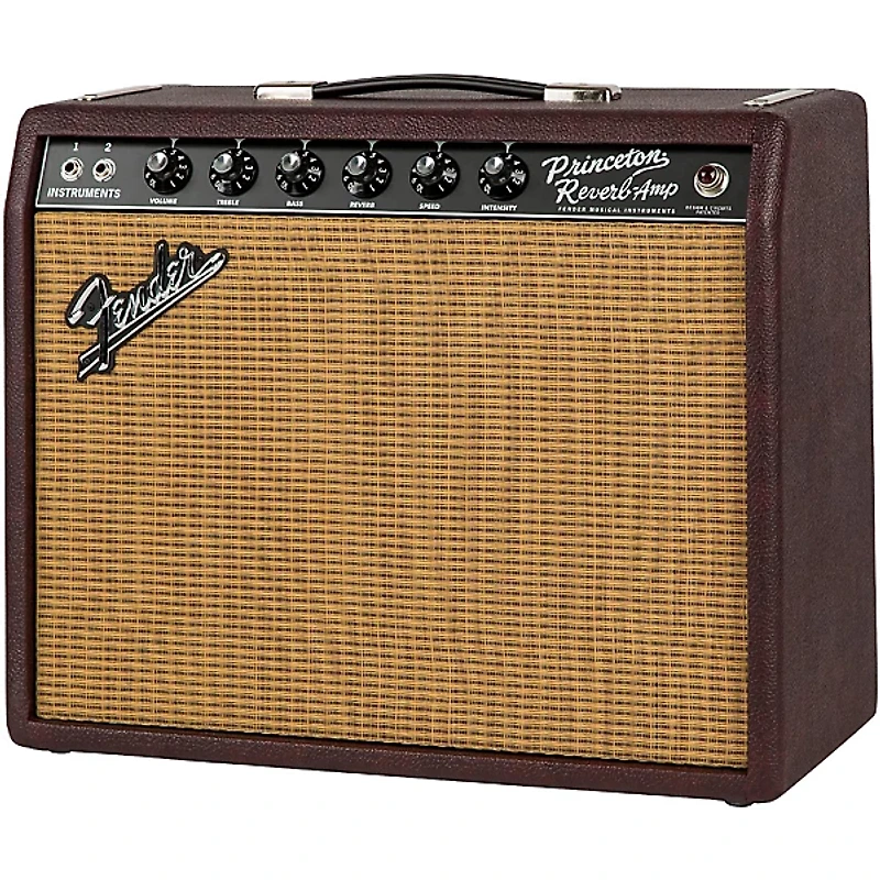 Fender Limited-Edition '65 Princeton Bordeaux Reserve 112 12W Jensen P12Q Tube Guitar Combo Amp