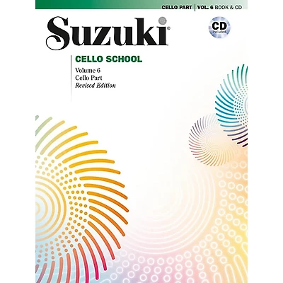 Suzuki Suzuki Cello School Cello Part Book, Volume 6 (Revised)