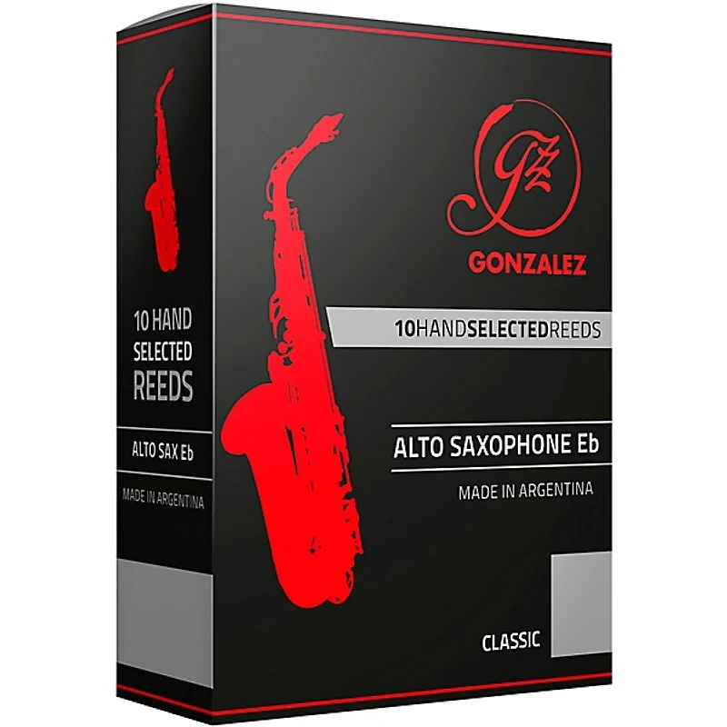 Gonzalez Classic Alto Saxophone Reeds Box of 10