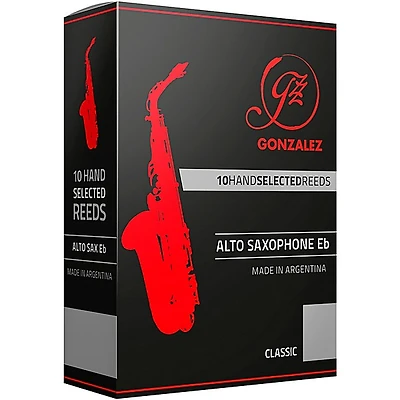 Gonzalez Classic Alto Saxophone Reeds Box of 10