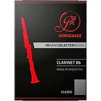 Gonzalez Classic Bb Clarinet Reeds Box of 10