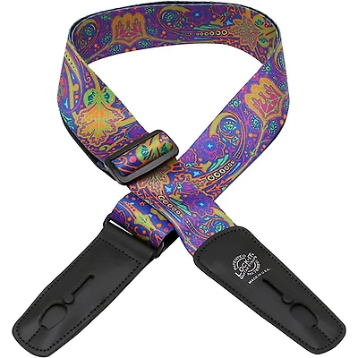 Lock-It Straps Bob Masse Rock Art Leather End Guitar Strap