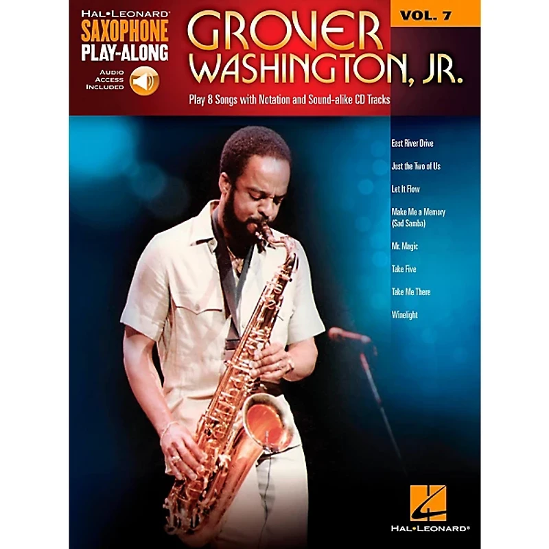 Hal Leonard Grover Washington Jr. - Saxophone Play-Along Vol. 7 (Book/Audio Online)