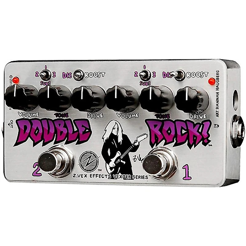 ZVEX Double Rock! Vexter Distortion Guitar Pedal
