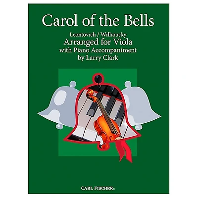 Carl Fischer Carol Of The Bells - Viola With Piano Accompaniment