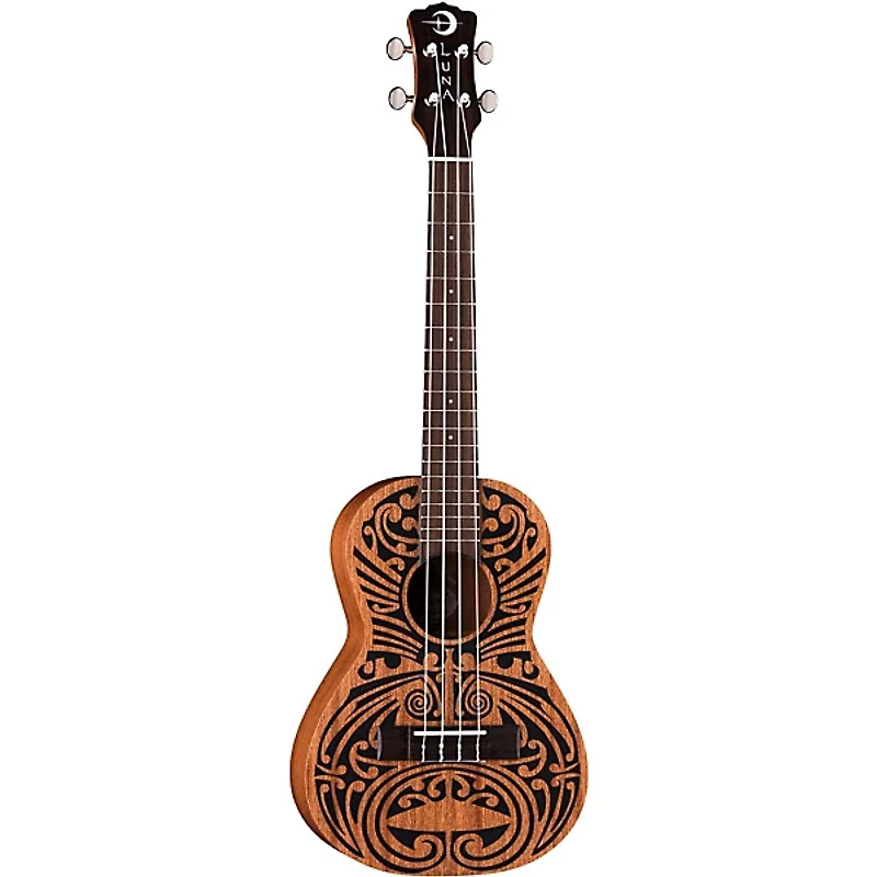 Luna Mahogany Tribal Tenor Ukulele