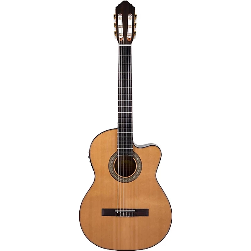 Lucero LC235SCE Acoustic-Electric Exotic Wood Classical Guitar Natural
