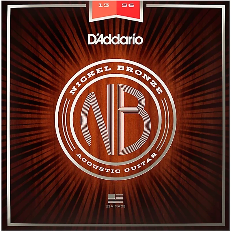 D'Addario NB1356 Nickel Bronze Medium Acoustic Strings