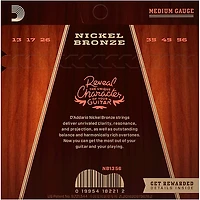 D'Addario NB1356 Nickel Bronze Medium Acoustic Strings