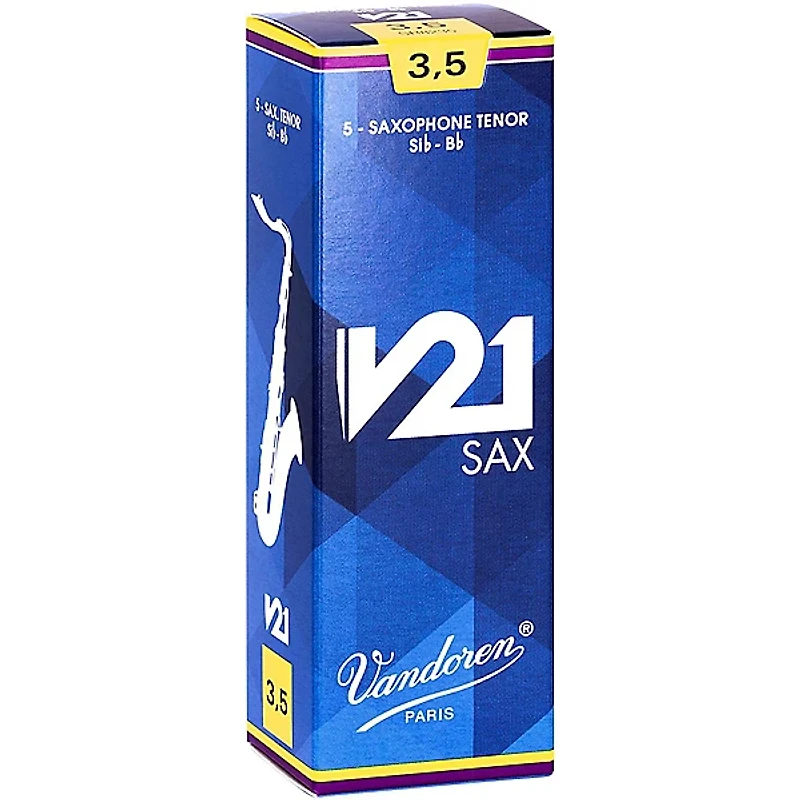 Vandoren V21 Tenor Saxophone Reeds, Box of 5