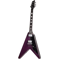Schecter Guitar Research V-1 Custom Electric Guitar Transparent Purple