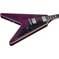 Schecter Guitar Research V-1 Custom Electric Guitar Transparent Purple