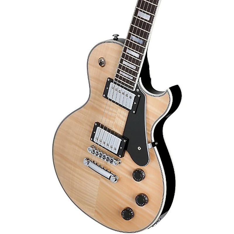 Schecter Guitar Research Solo-II Custom Electric Guitar Gloss Natural Top with Black Back