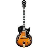 Ibanez GB Series GB10SE George Benson Signature Hollow Body Electric Guitar Brown Sunburst Tortoise Pickguard