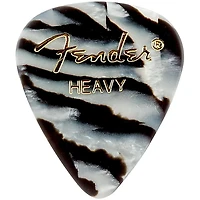 Fender 351 Shape Premium Picks, Zebra Celluloid