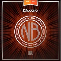 D'Addario NB1047 Nickel Bronze Extra Light Acoustic Guitar Strings