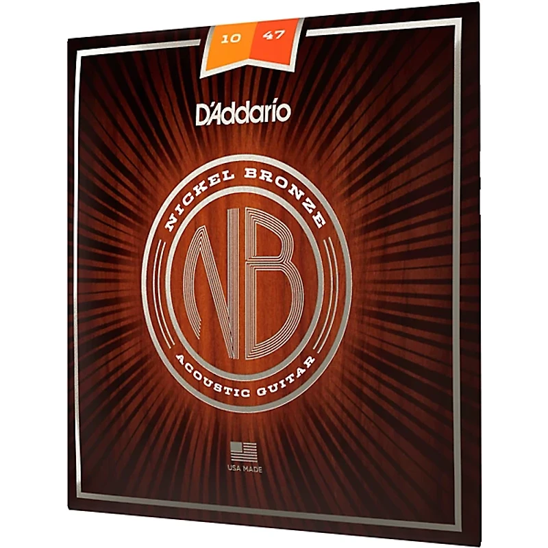 D'Addario NB1047 Nickel Bronze Extra Light Acoustic Guitar Strings