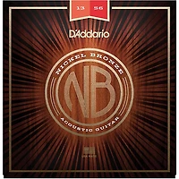 D'Addario NB1253 Nickel Bronze Medium Acoustic Strings 2-Pack With EJ16 Phosphor Bronze Light Single Pack