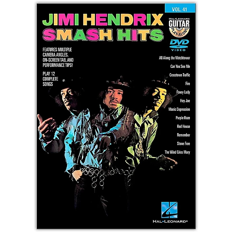 Hal Leonard Jimi Hendrix Smash Hits - Guitar Play-Along DVD Volume 41