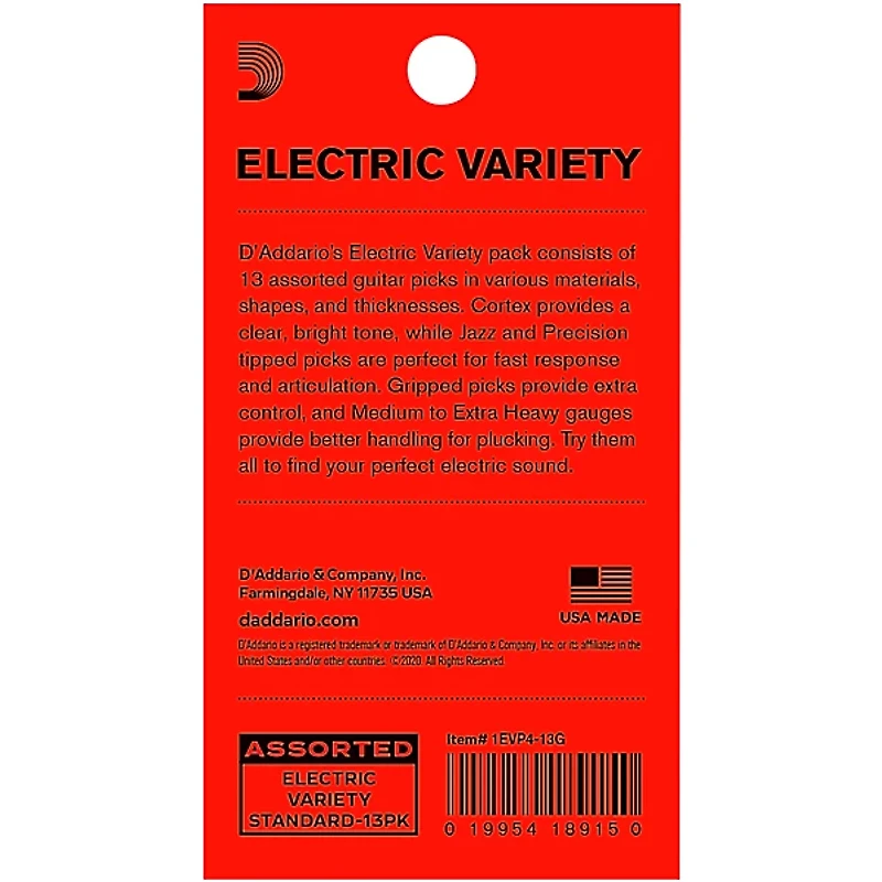 D'Addario Electric Pick Variety 13-Pack