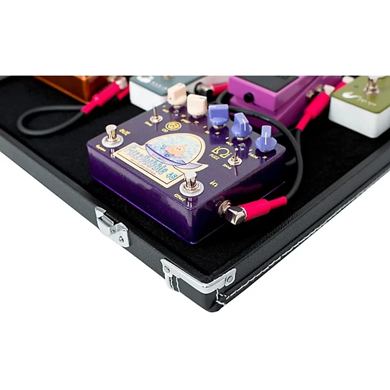 Gator Gig-Box Jr. Pedal Board/Guitar Stand Case with Power Black