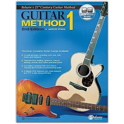 Alfred Belwin's 21st Century Guitar Method 1, Book & Online Audio 2nd Edition
