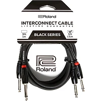 Roland Black Series Dual 1/4" Interconnect Cable