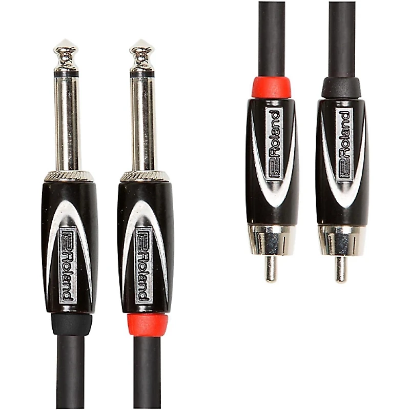 Roland Black Series Dual RCA-1/4" Interconnect Cable