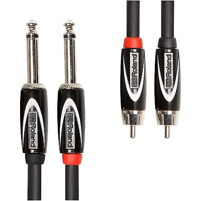Roland Black Series Dual RCA-1/4" Interconnect Cable