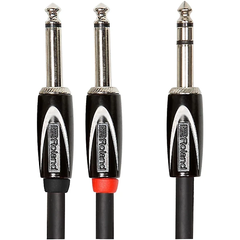 Roland Black Series 1/4" TRS(Male)-Dual 1/4" Interconnect Cable