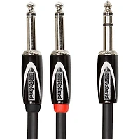 Roland Black Series 1/4" TRS(Male)-Dual 1/4" Interconnect Cable