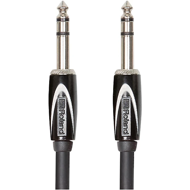 Roland Black Series 1/4" TRS-1/4" TRS Balanced Interconnect Cable