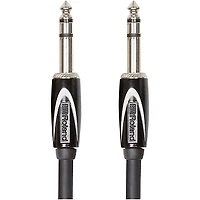 Roland Black Series 1/4" TRS-1/4" TRS Balanced Interconnect Cable
