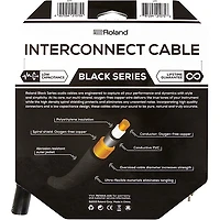 Roland Black Series XLR (Male) - RCA Interconnect Cable 10 ft. Black
