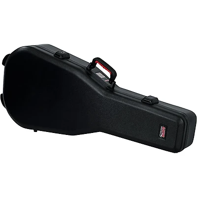Gator TSA ATA Molded Acoustic Guitar Case Black Black